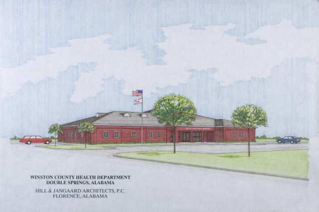 Artist Rendering for Winston County Health Department